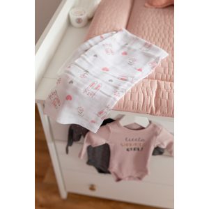 Bubaba muslin pelenka 80x80 cm (3 db)- Bunny