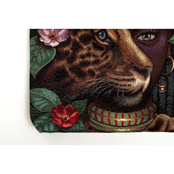 AFRIKAI, LEOPÁRDOS BEVÁSÁRLÓ TÁSKA, ARANY LUREX