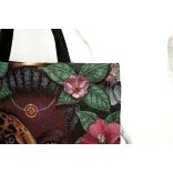 AFRIKAI, LEOPÁRDOS BEVÁSÁRLÓ TÁSKA, ARANY LUREX