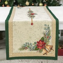   Bells csengős ünnepi asztali futó (gobelin) – 37×100 cm (arany lurex)