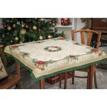 Bells csengős ünnepi asztalterítő (gobelin) – 96×100 cm (arany lurex)