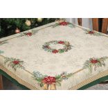 Bells csengős ünnepi asztalterítő (gobelin) – 96×100 cm (arany lurex)