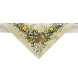 Adventi arany-zöld koszorús mintás asztalterítő (gobelin) – 96×100 cm