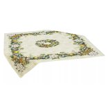 Adventi arany-zöld koszorús mintás asztalterítő (gobelin) – 96×100 cm