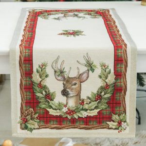 Harmony szarvasos asztali futó, 44 x 140 cm, lurex nélkül