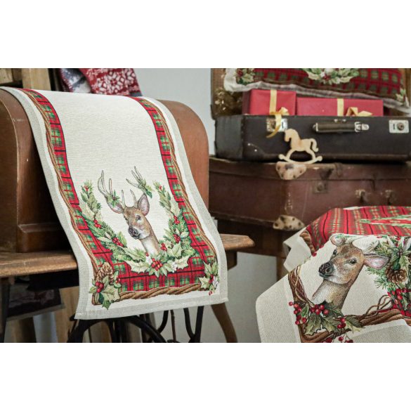 Harmony szarvasos asztali futó, 44 x 140 cm, lurex nélkül