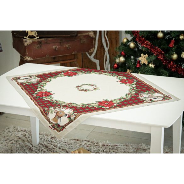 Harmony szarvasos asztalközép terítő, 96 x 100 cm, lurex nélkül