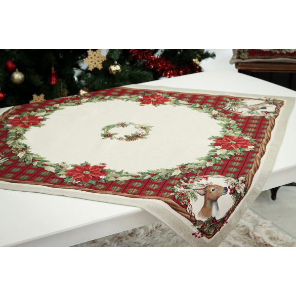 Harmony szarvasos asztalközép terítő, 96 x 100 cm, lurex nélkül