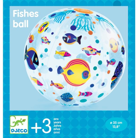 Felfújható labda, ∅ 35 cm - Halacskák - Fishes ball