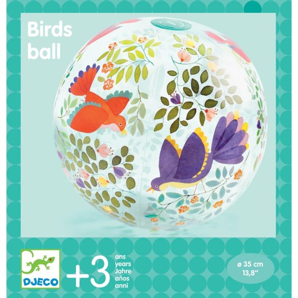 Felfújható labda, ∅ 35 cm - Madárkák - Birds ball