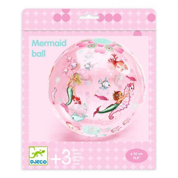 Felfújható labda, 35 cm - Sellős labda - Mermaid Ball