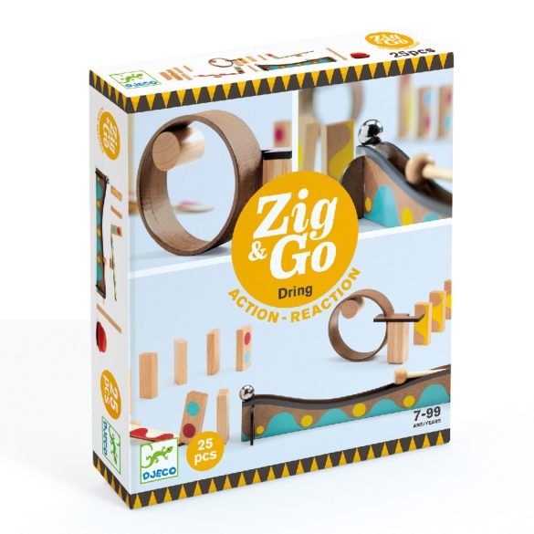 Építőjáték - Sokasodó csengető, 25 db-os - Zig and Go - Dring