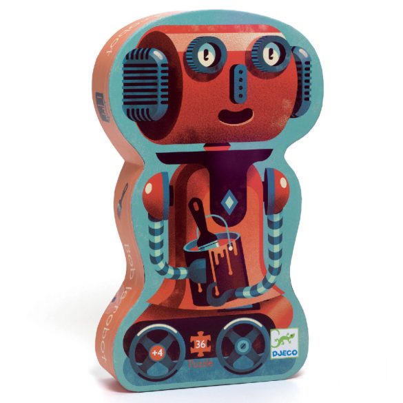 Formadobozos puzzle - Bobirobi, 36 db-os - Bob the robot