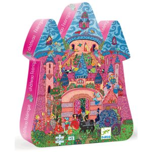 Formadobozos puzzle - Tündérek kastélya, 54 db-os - The fairy castle