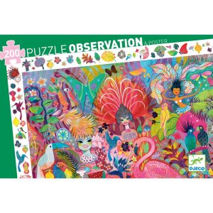 Megfigyeltető puzzle - Riói karnevál, 200 db-os - Rio Carnival