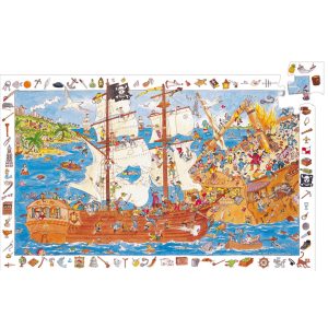 Megfigyeltető puzzle - Kalózok, 100 db-os - Pirates