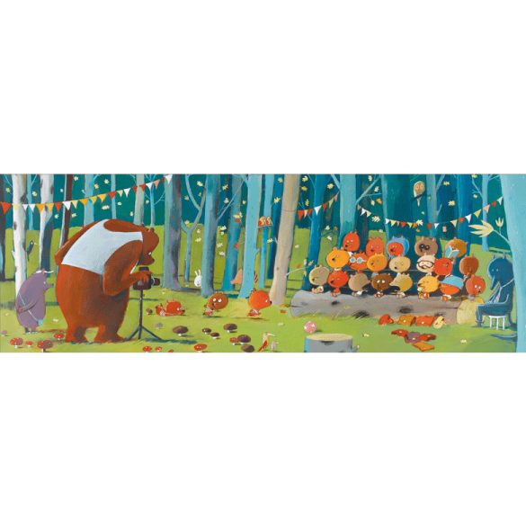 Művész puzzle - Erdei barátok, 100 db-os - Forest friends