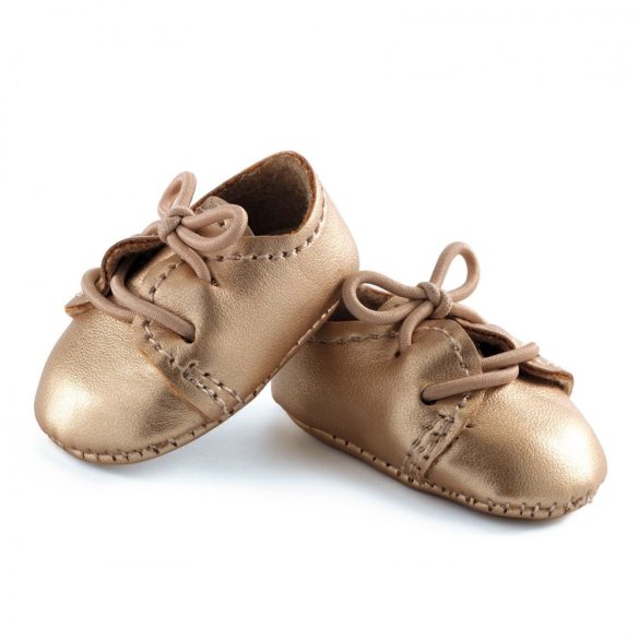 Játékbaba cipő - Arany cipőcske - Golden shoes