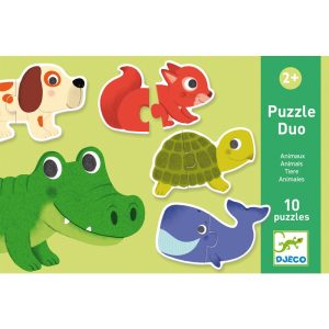 Párosító puzzle - Állatos, 20 db-os - Animals