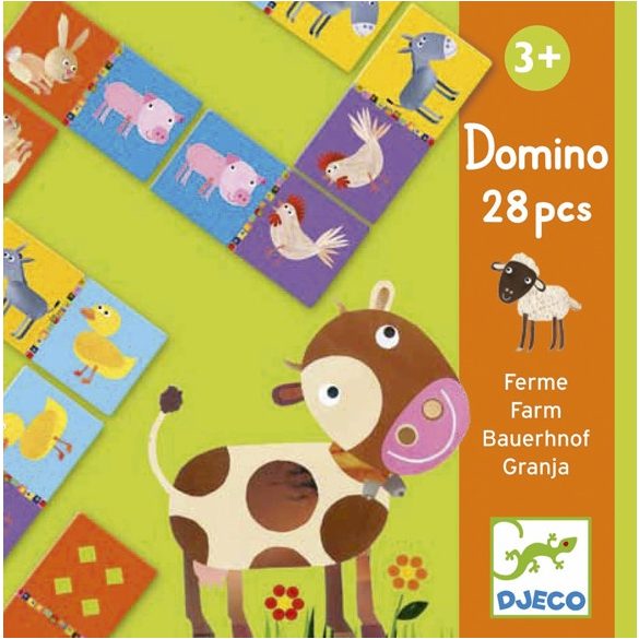 Domino játék - Tanya, 28 db-os - Farm