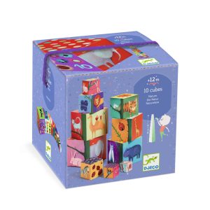 Toronyépítő kocka - Természet és állatok - 10 nature and animal blocks