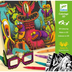 Festés és színezés filctollal - Viccesen Furi 3D - Funny Freaks 3D