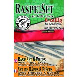 Faráspoly készlet, 8 részes, szövet tokban