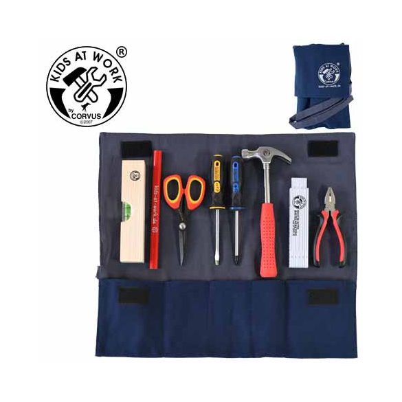 Nagy szerszám készlet feltekerhető vászon tartóban 02