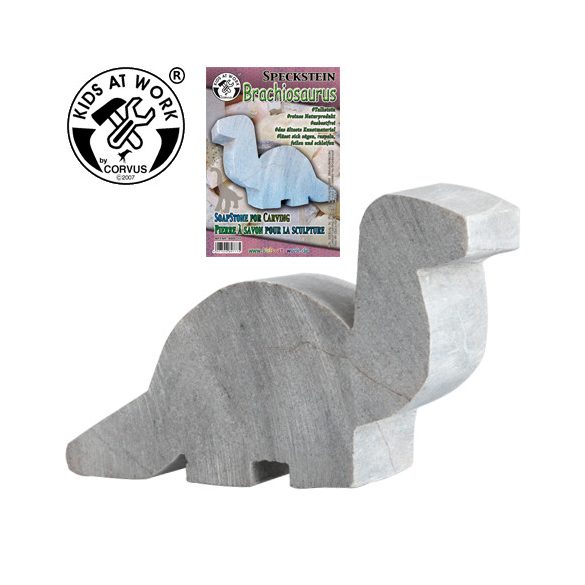 Kőszobrászat - Szappankő brachiosaurus készítés