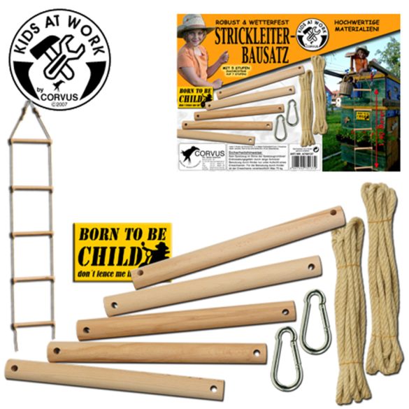 Kötéllétra készítő készlet 5 rúddal