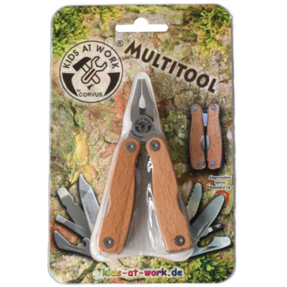 Sokfunkciós kéziszerszám nemesfa markolattal