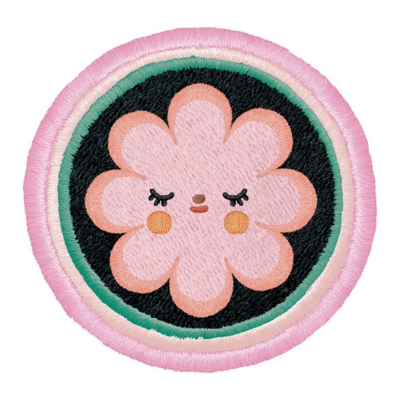 Tolltartó két rekesszel sok zsebbel - Virág - Fleur stationery kits