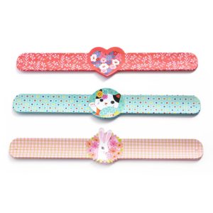 Rácsapós karkötő - Szív, Macsek, Nyúl - Slap bracelets heart,rabbit,cat