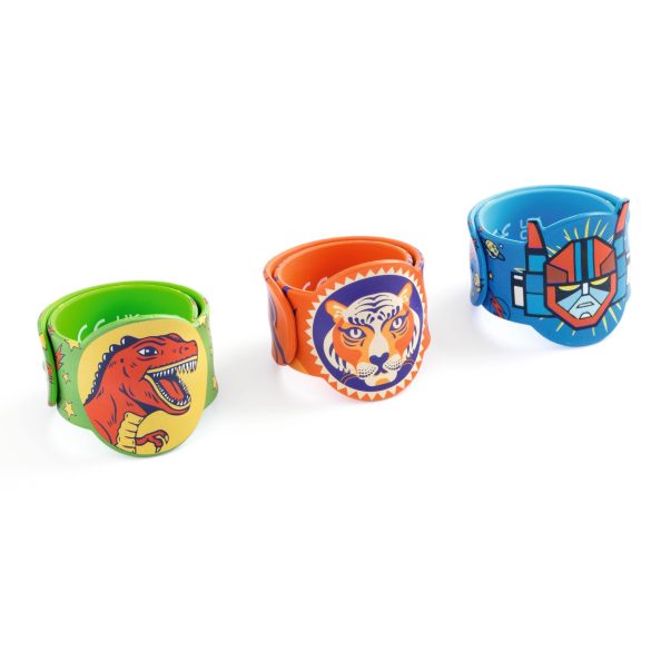 Rácsapós karkötő - Dínó, Tigris, Szuperhős - Winding bracelets dino, tiger, superhero