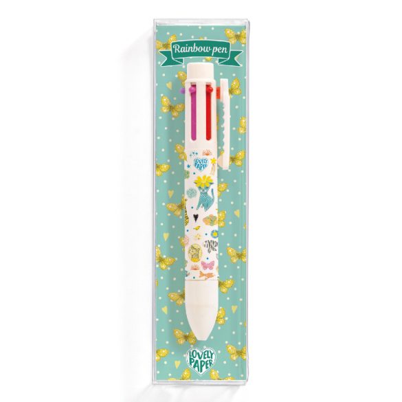 Hatszínű golyóstoll - Elodie rainbow pen 6 colors