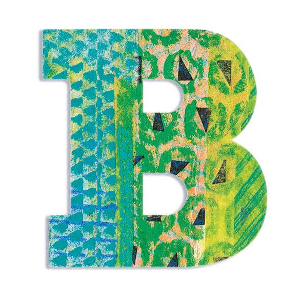 Dekorbetű - B - Peacock letter
