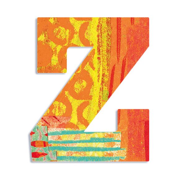 Dekorbetű - Z - Peacock letter