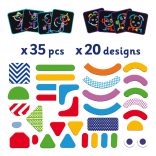 Mágneses képkirakó - Geometriai formák - Geocharacter