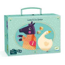   Társasjáték klasszikus - Társasjáték készlet, 2 játék, 3-6 év - Ludo and Co. Junior