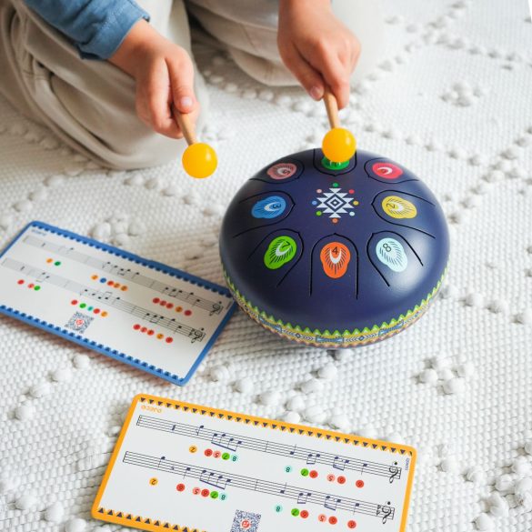 Játékhangszer - Rezgőnyelves acél dob - Metal drum