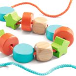 Fűzős játék - Színes fűzhető faformák - Filacolor