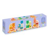 Húzható- és építőjáték - Kisvonat, 34 db-os - Créaroule, my little train