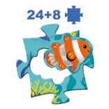 Óriás puzzle - Tengerlakók, 24+8 db-os - Taktilo sea