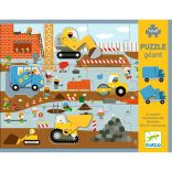 Óriás puzzle - Építkezés, 12+5 db-os - Construction site