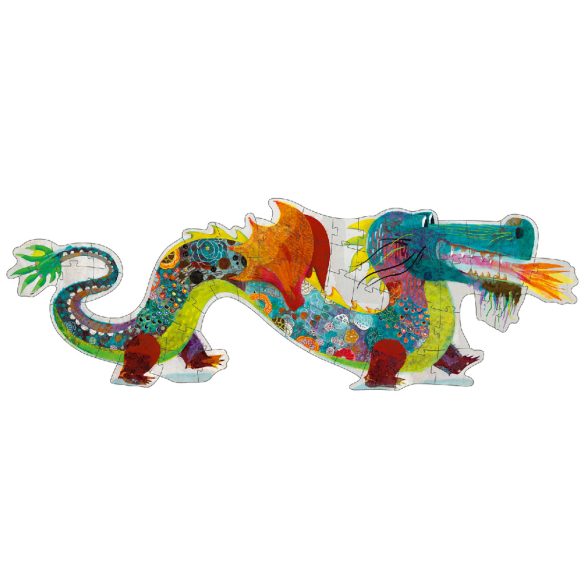 Óriás puzzle - Leon a sárkány, 58 db-os - Leon the dragon