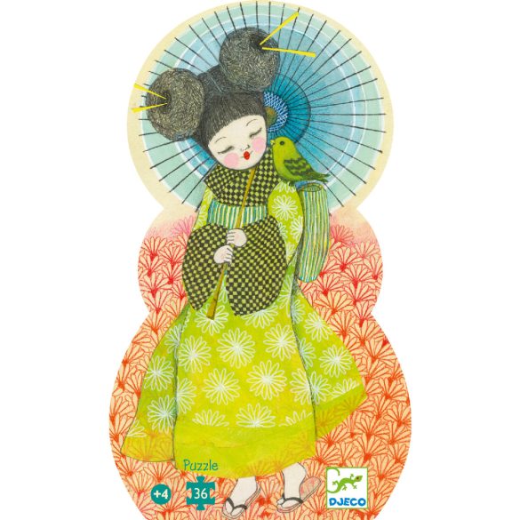 Formadobozos puzzle - Kokesi baba, 36 db-os - Kokeishi