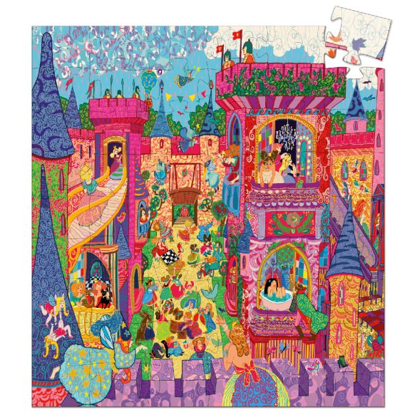 Formadobozos puzzle - Tündérek kastélya, 54 db-os - The fairy castle