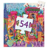 Formadobozos puzzle - Tündérek kastélya, 54 db-os - The fairy castle
