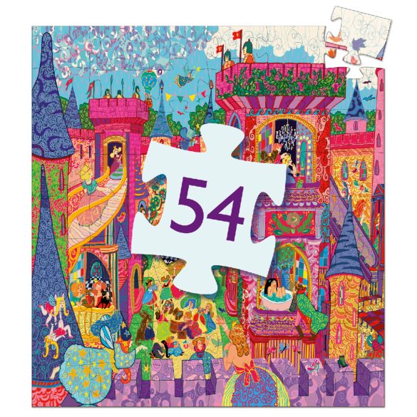 Formadobozos puzzle - Tündérek kastélya, 54 db-os - The fairy castle