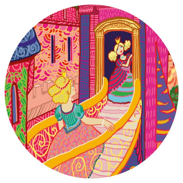 Formadobozos puzzle - Tündérek kastélya, 54 db-os - The fairy castle